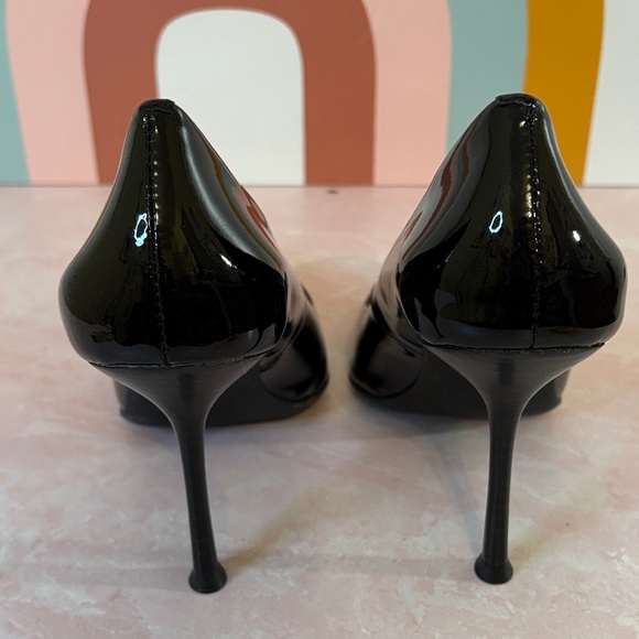 Jeffrey Campbell Glossy Black Patent Pointed Heels 4”, 7.5 - Picture 5 of 8
